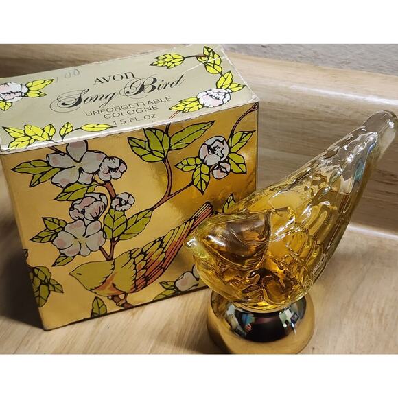 AVON Song Bird Here's My Heart Cologne 1.5fl.oz.In Box Vintage PLEASE READ - Picture 1 of 15